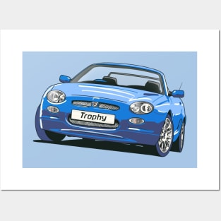 MG Rover MGF Trophy Blue Posters and Art